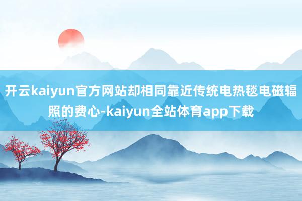 开云kaiyun官方网站却相同靠近传统电热毯电磁辐照的费心-kaiyun全站体育app下载